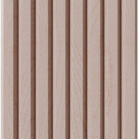Designs Of Distinction 1-1/2" Tall Bevel Slat Tambour - Hard Maple (12"W x 96"L) 011296207HM1